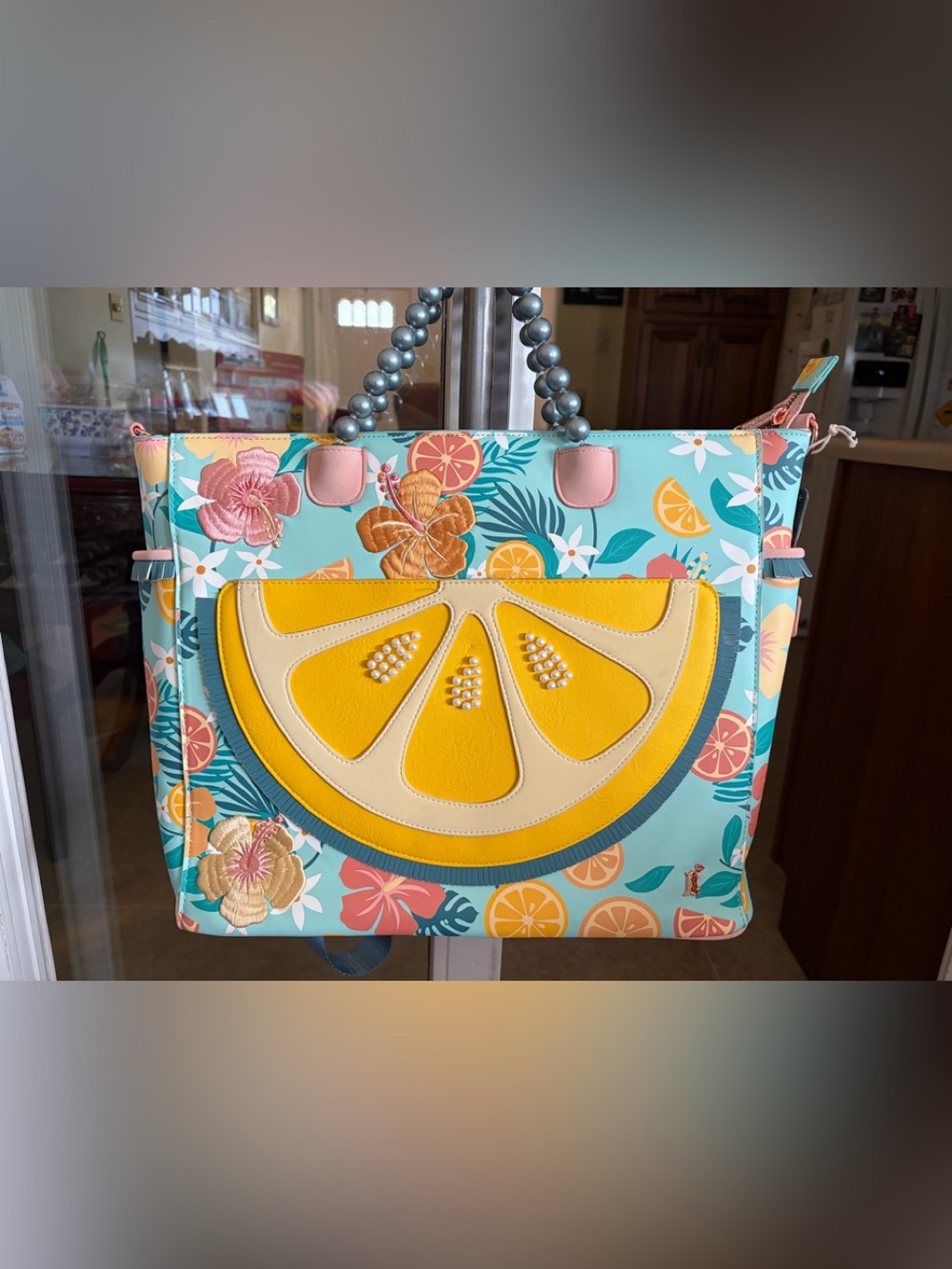 Loungefly Tropical Citrus Slice Tote/ Convertible Backpack NWT